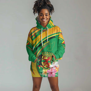 Personalized République du Congo Hoodie Dress Happy Republic Day - Grunge Style - African Pride