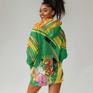 Personalized République du Congo Hoodie Dress Happy Republic Day - Grunge Style - African Pride