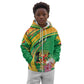 Personalized République du Congo Kid Hoodie Happy Republic Day - Grunge Style - African Pride