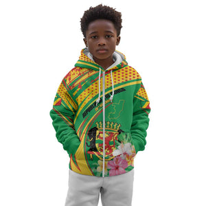 Personalized République du Congo Kid Hoodie Happy Republic Day - Grunge Style - African Pride