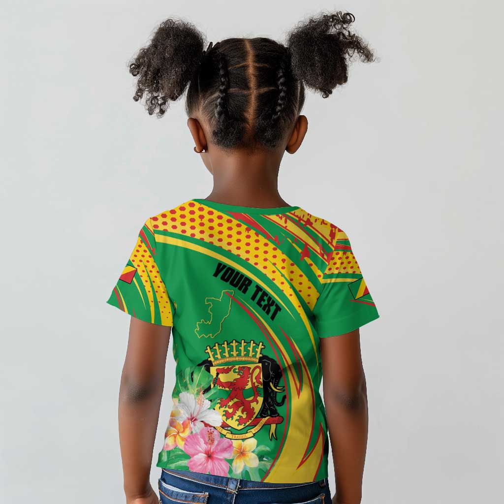 Personalized République du Congo Kid T shirt Happy Republic Day - Grunge Style - African Pride