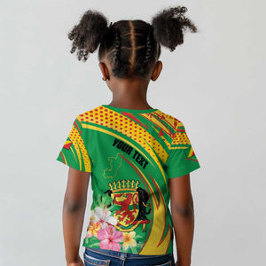 Personalized République du Congo Kid T shirt Happy Republic Day - Grunge Style - African Pride