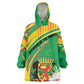 Personalized République du Congo Kid Wearable Blanket Hoodie Happy Republic Day - Grunge Style - African Pride