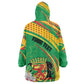 Personalized République du Congo Kid Wearable Blanket Hoodie Happy Republic Day - Grunge Style - African Pride