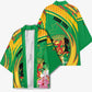Personalized Congo Republic Day Kimono Coat Of Arms With Tropical Flower