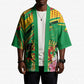 Personalized Congo Republic Day Kimono Coat Of Arms With Tropical Flower
