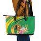 République du Congo Leather Tote Bag Happy Republic Day - Grunge Style - African Pride