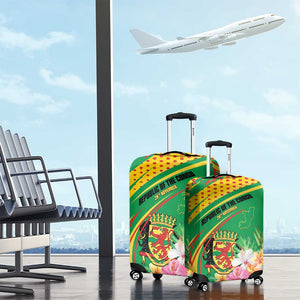 République du Congo Luggage Cover Happy Republic Day - Grunge Style - African Pride