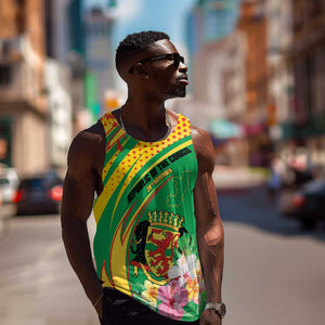 Personalized République du Congo Men Tank Top Happy Republic Day - Grunge Style - African Pride