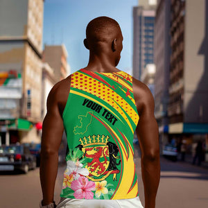Personalized République du Congo Men Tank Top Happy Republic Day - Grunge Style - African Pride