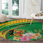 République du Congo Round Carpet Happy Republic Day - Grunge Style - African Pride