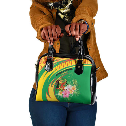 République du Congo Shoulder Handbag Happy Republic Day - Grunge Style - African Pride