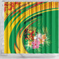 République du Congo Shower Curtain Happy Republic Day - Grunge Style - African Pride