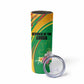 Personalized République du Congo Skinny Tumbler Happy Republic Day - Grunge Style - African Pride