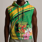 Personalized République du Congo Sleeveless Zip Hoodie Happy Republic Day - Grunge Style - African Pride