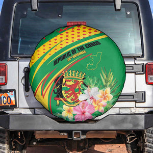 République du Congo Spare Tire Cover Happy Republic Day - Grunge Style - African Pride