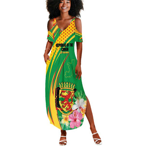Personalized République du Congo Summer Maxi Dress Happy Republic Day - Grunge Style - African Pride