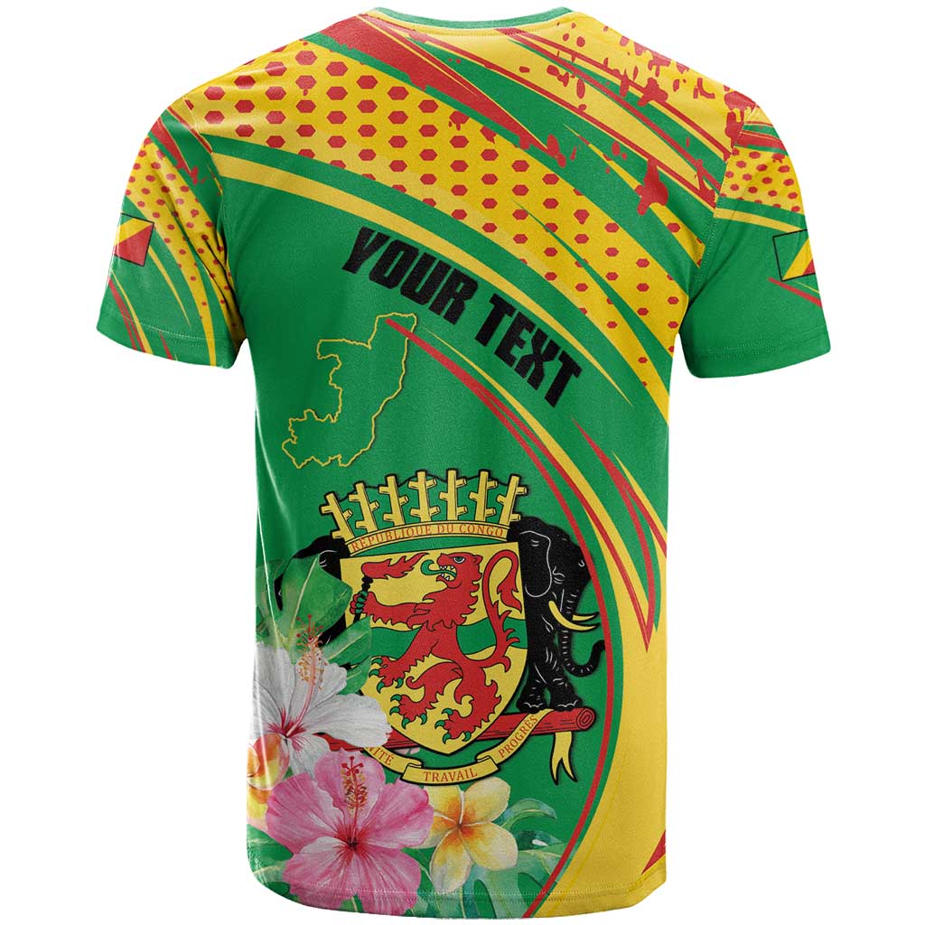 Personalized République du Congo T shirt Happy Republic Day - Grunge Style - African Pride