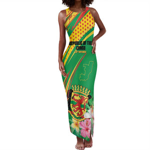 Personalized République du Congo Tank Maxi Dress Happy Republic Day - Grunge Style - African Pride