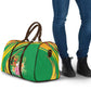 Congo Republic Day Travel Bag Coat Of Arms With Tropical Flower
