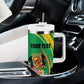 Personalized République du Congo Tumbler With Handle Happy Republic Day - Grunge Style - African Pride