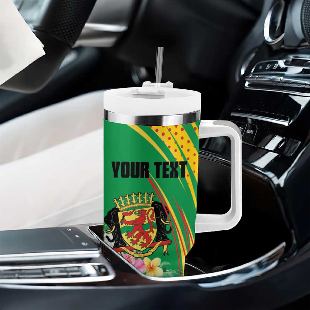 Personalized République du Congo Tumbler With Handle Happy Republic Day - Grunge Style - African Pride