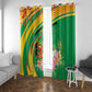 République du Congo Window Curtain Happy Republic Day - Grunge Style - African Pride