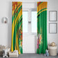 République du Congo Window Curtain Happy Republic Day - Grunge Style - African Pride