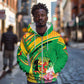 Personalized République du Congo Zip Hoodie Happy Republic Day - Grunge Style - African Pride