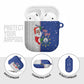 Cape Verde Christmas AirPods Case Black Santa Felix Natal