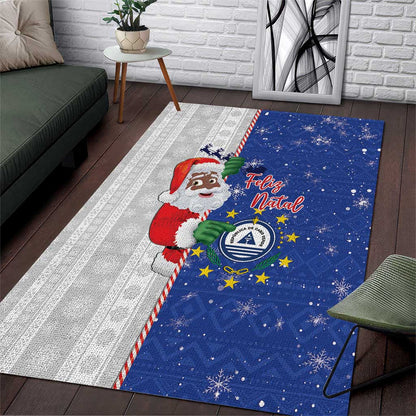 Afro Christmas in Cape Verde Area Rug Black Santa Felix Natal - African Pride