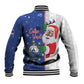 Afro Christmas in Cape Verde Baseball Jacket Black Santa Felix Natal - African Pride