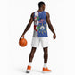 Afro Christmas in Cape Verde Basketball Jersey Black Santa Felix Natal - African Pride