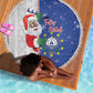Afro Christmas in Cape Verde Beach Blanket Black Santa Felix Natal - African Pride