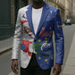 Cape Verde Christmas Blazer Black Santa Felix Natal