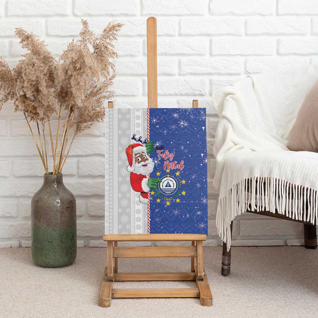 Afro Christmas in Cape Verde Canvas Wall Art Black Santa Felix Natal - African Pride