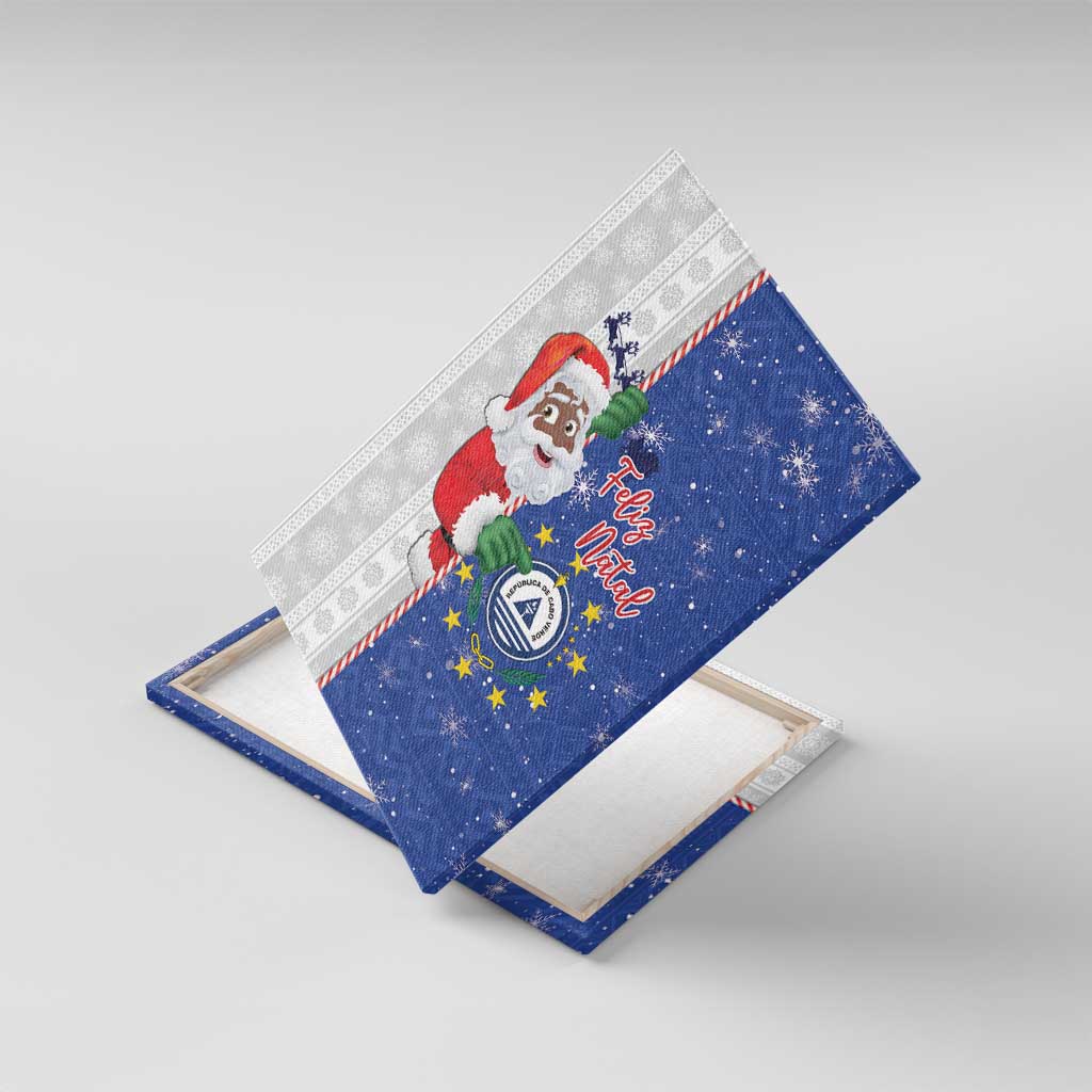 Afro Christmas in Cape Verde Canvas Wall Art Black Santa Felix Natal - African Pride