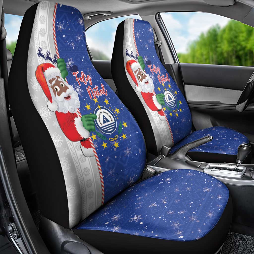 Afro Christmas in Cape Verde Car Seat Cover Black Santa Felix Natal - African Pride