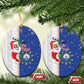 Afro Christmas in Cape Verde Ceramic Ornament Black Santa Felix Natal - African Pride