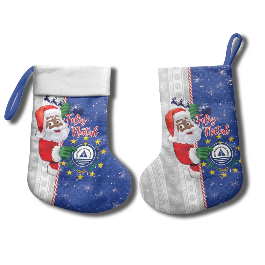 Afro Christmas in Cape Verde Christmas Stocking Black Santa Felix Natal - African Pride