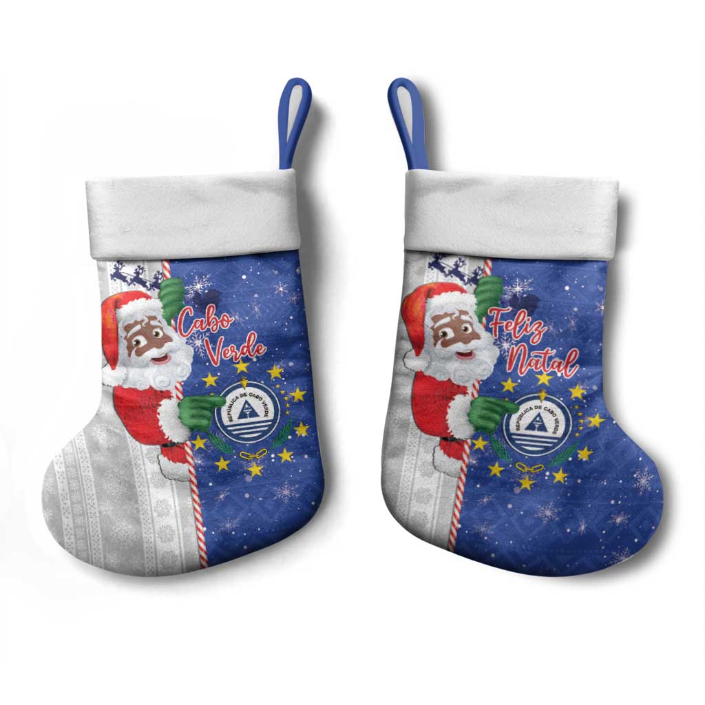 Afro Christmas in Cape Verde Christmas Stocking Black Santa Felix Natal - African Pride