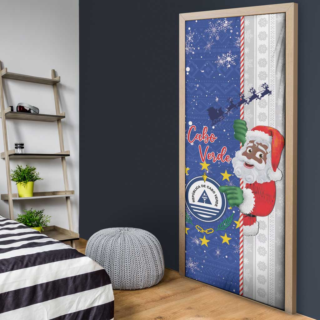 Cape Verde Christmas Door Cover Black Santa Felix Natal