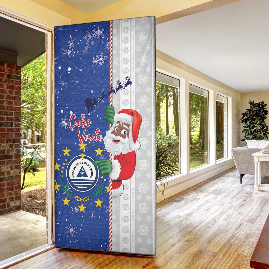 Cape Verde Christmas Door Cover Black Santa Felix Natal