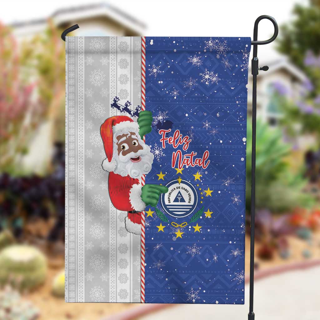 Afro Christmas in Cape Verde Garden Flag Black Santa Felix Natal - African Pride