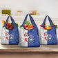Afro Christmas in Cape Verde Grocery Bag Black Santa Felix Natal - African Pride