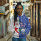 Afro Christmas in Cape Verde Hoodie Black Santa Felix Natal - African Pride