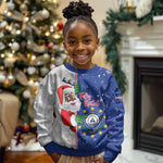 Afro Christmas in Cape Verde Kid Ugly Christmas Sweater Black Santa Felix Natal - African Pride