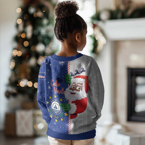 Afro Christmas in Cape Verde Kid Ugly Christmas Sweater Black Santa Felix Natal - African Pride