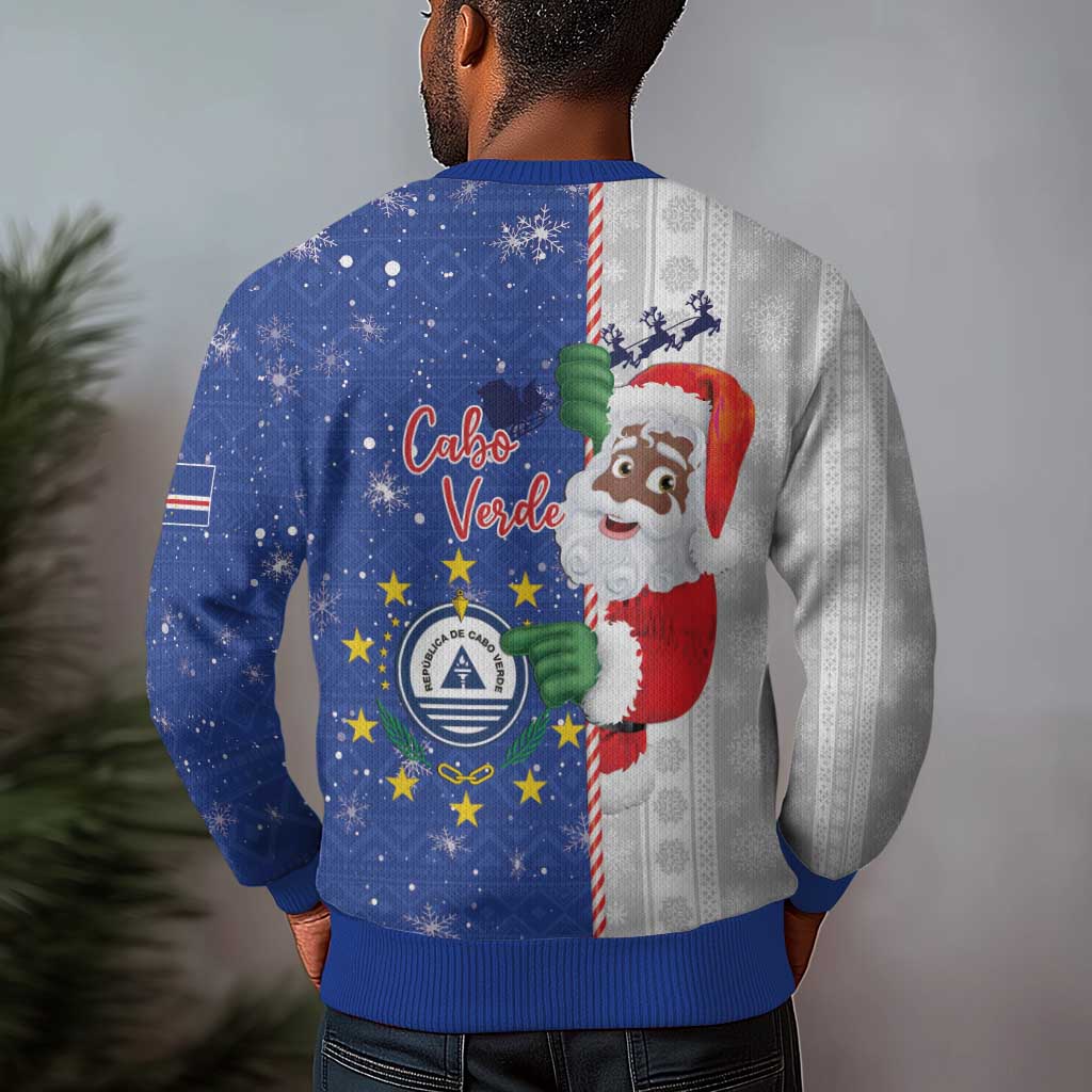 Afro Christmas in Cape Verde Ugly Christmas Sweater Black Santa Felix Natal - African Pride