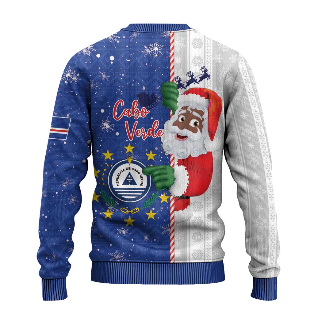 Afro Christmas in Cape Verde Ugly Christmas Sweater Black Santa Felix Natal - African Pride